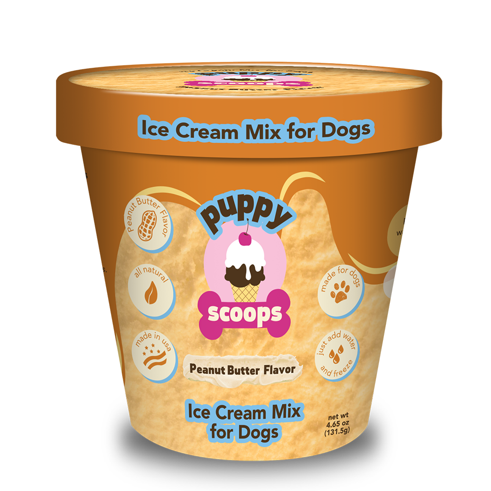 Puppy Scoops Ice Cream Mix - Peanut Butter, Pint Size, 4.65 oz
