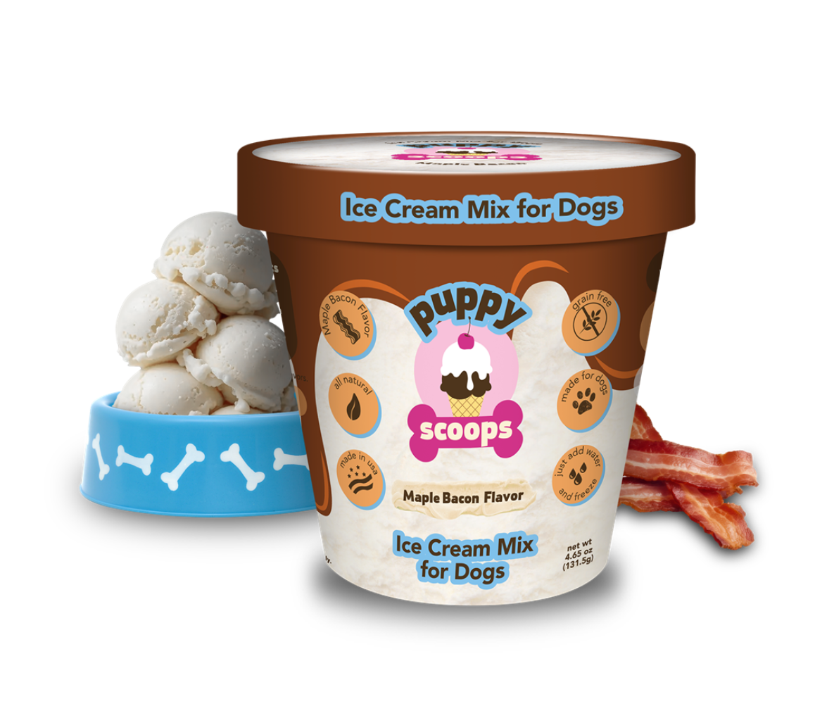 Puppy Scoops Ice Cream Mix - Maple Bacon, Pint Size, 4.65 oz