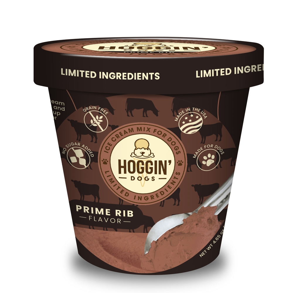 Hoggin' Dogs Ice Cream Mix - Prime Rib, Pint Size, 4.65 oz