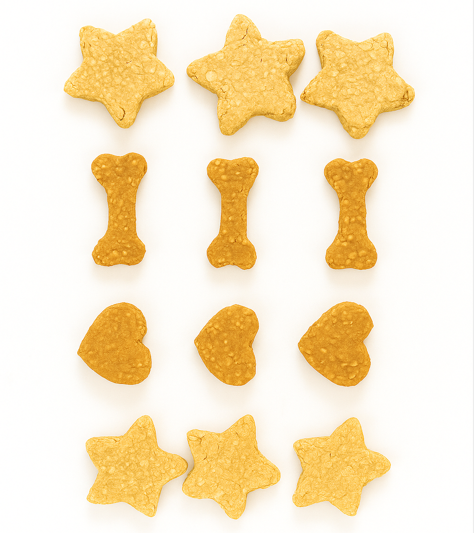 All-Natural Semi-Hard Dog Treats – Banana & Apple Flavors